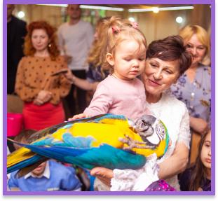 Шоу животных на детский праздник Киев